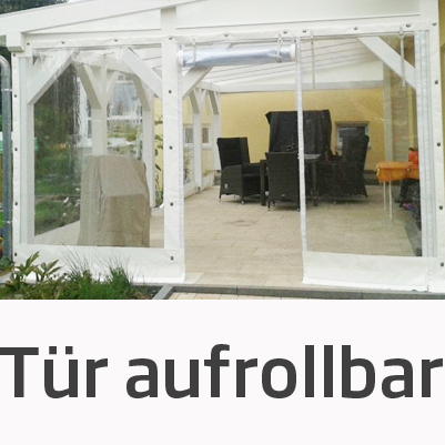 Tür mit 2x Reißverschluss